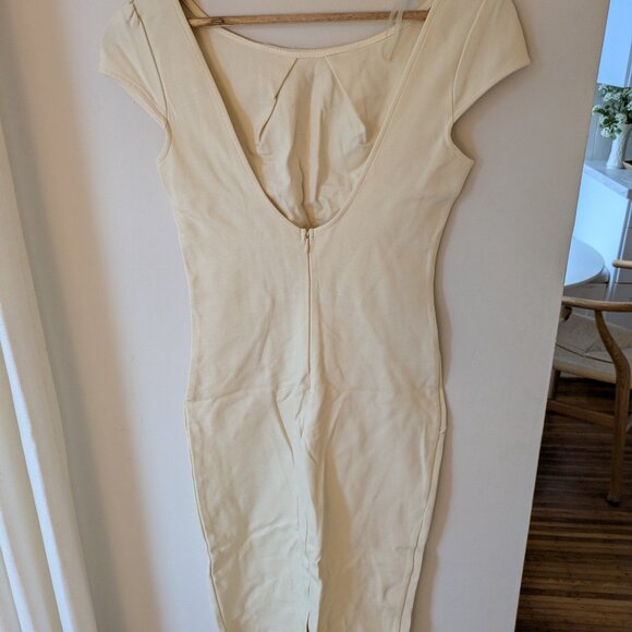 Lulu's Cream Midi Dress - Picture 2 of 3